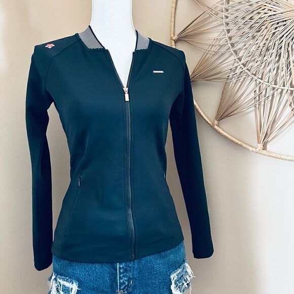 Descente black full zip gorpcore outdoor cycling jacket - Picture 9 of 12